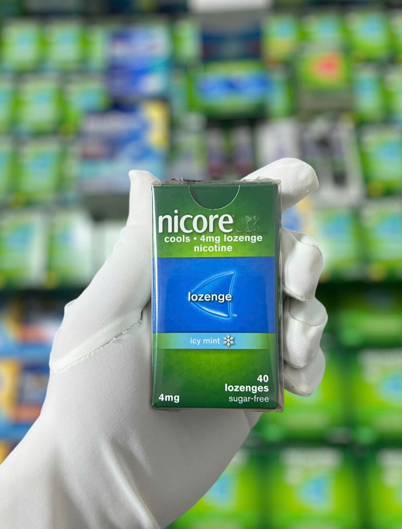 keo ngam cai thuoc Nicorette 4mg 40 vien